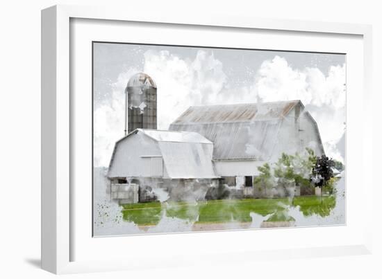 Watercolor Barn-Kimberly Allen-Framed Art Print