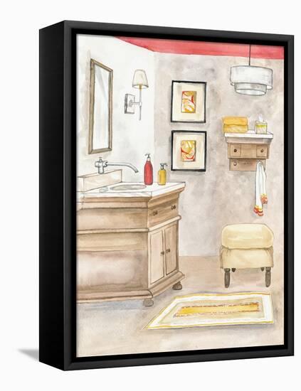 Watercolor Bath I-Margaret Ferry-Framed Stretched Canvas