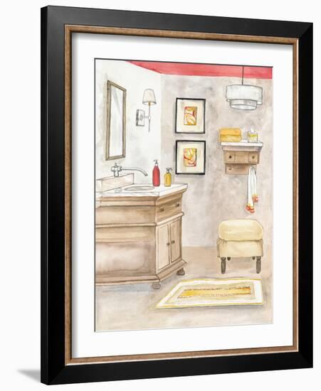 Watercolor Bath I-Margaret Ferry-Framed Art Print