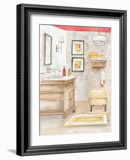 Watercolor Bath I-Margaret Ferry-Framed Art Print