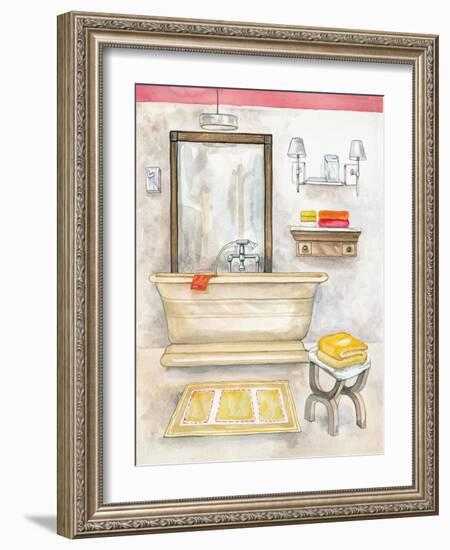 Watercolor Bath II-Margaret Ferry-Framed Art Print