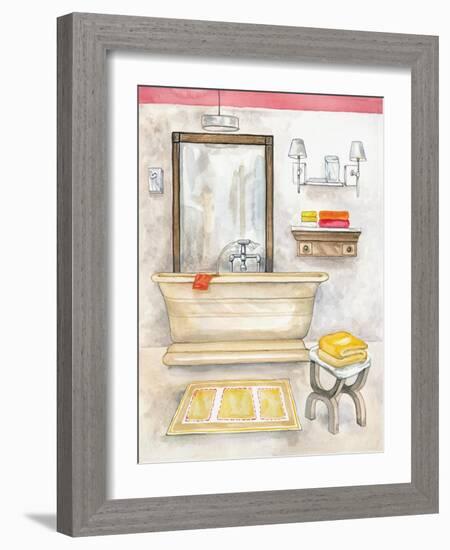 Watercolor Bath II-Margaret Ferry-Framed Art Print