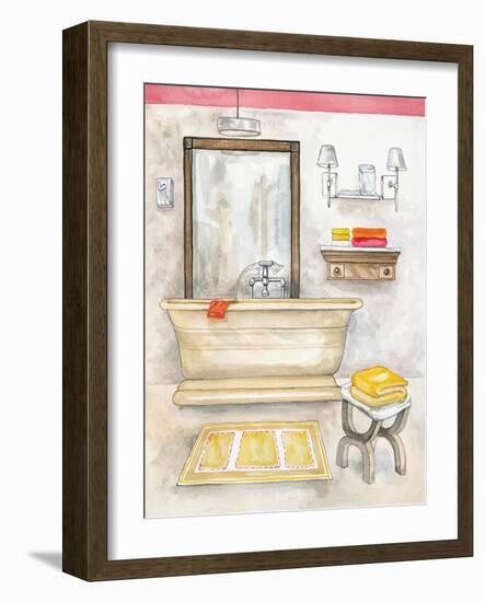 Watercolor Bath II-Margaret Ferry-Framed Art Print