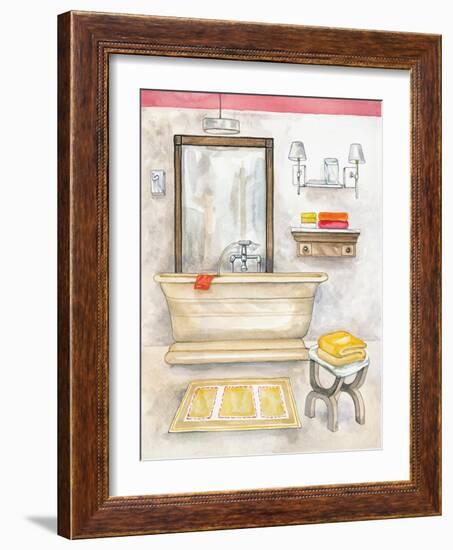 Watercolor Bath II-Margaret Ferry-Framed Art Print