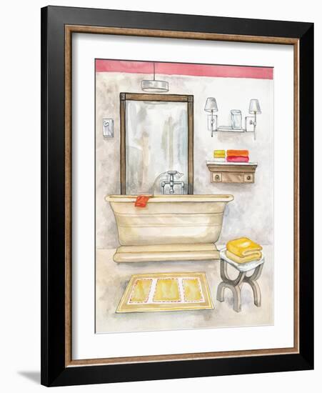 Watercolor Bath II-Margaret Ferry-Framed Art Print