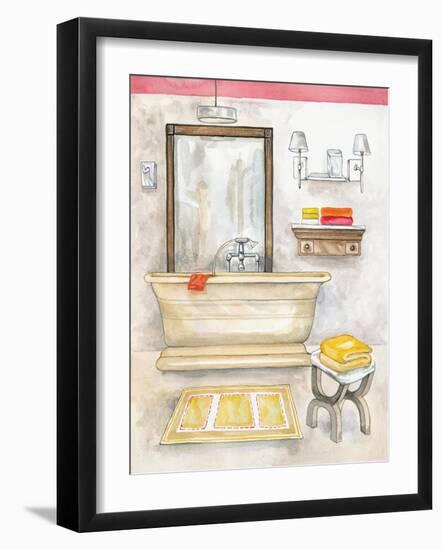 Watercolor Bath II-Margaret Ferry-Framed Art Print