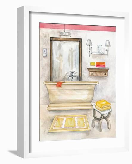 Watercolor Bath II-Margaret Ferry-Framed Art Print