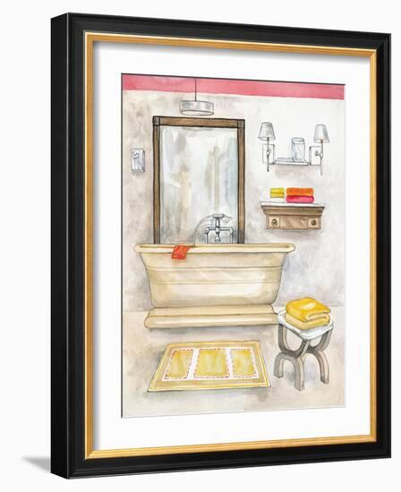 Watercolor Bath II-Margaret Ferry-Framed Art Print