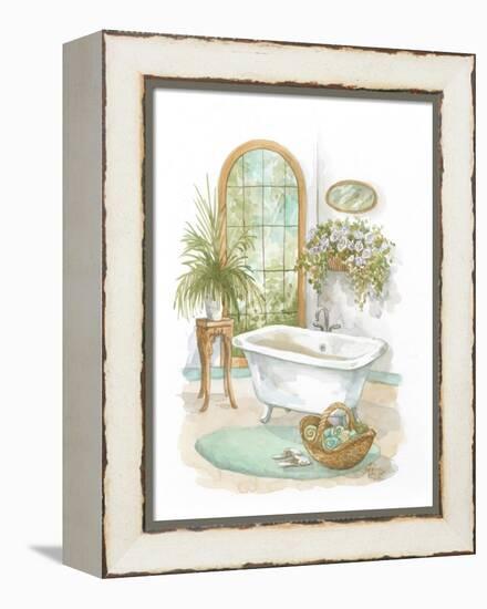 Watercolor Bath in Spa II-Jerianne Van Dijk-Framed Stretched Canvas