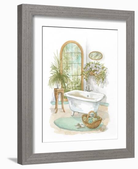 Watercolor Bath in Spa II-Jerianne Van Dijk-Framed Art Print