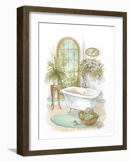 Watercolor Bath in Spa II-Jerianne Van Dijk-Framed Art Print