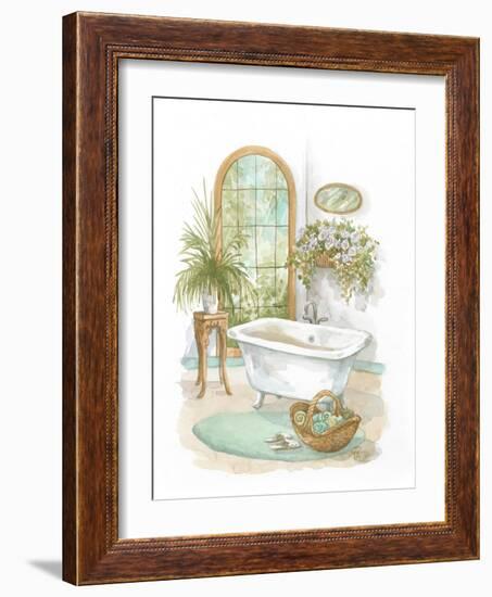 Watercolor Bath in Spa II-Jerianne Van Dijk-Framed Art Print