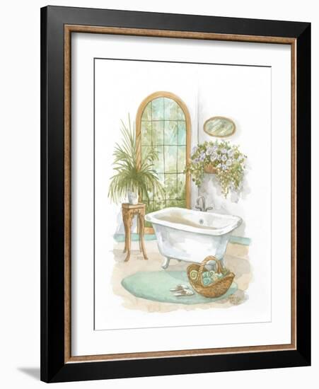 Watercolor Bath in Spa II-Jerianne Van Dijk-Framed Art Print