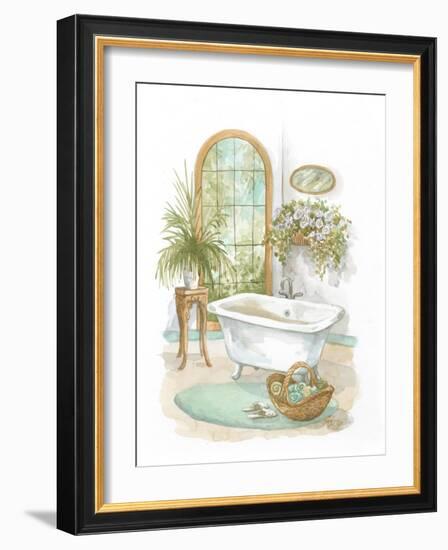 Watercolor Bath in Spa II-Jerianne Van Dijk-Framed Art Print