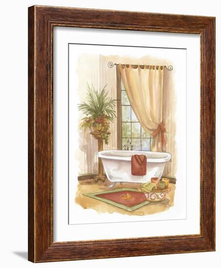 Watercolor Bath in Spice II-Jerianne Van Dijk-Framed Art Print