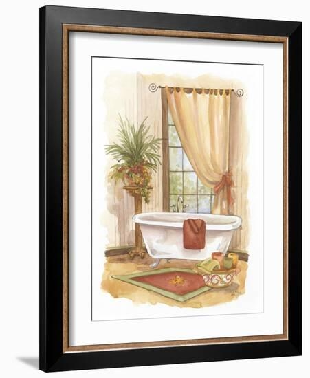 Watercolor Bath in Spice II-Jerianne Van Dijk-Framed Art Print