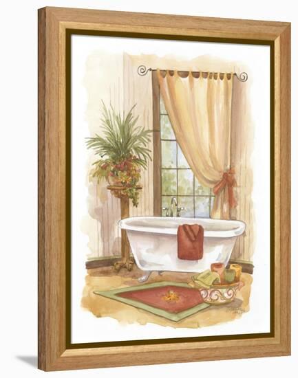 Watercolor Bath in Spice II-Jerianne Van Dijk-Framed Stretched Canvas