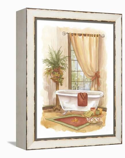 Watercolor Bath in Spice II-Jerianne Van Dijk-Framed Stretched Canvas