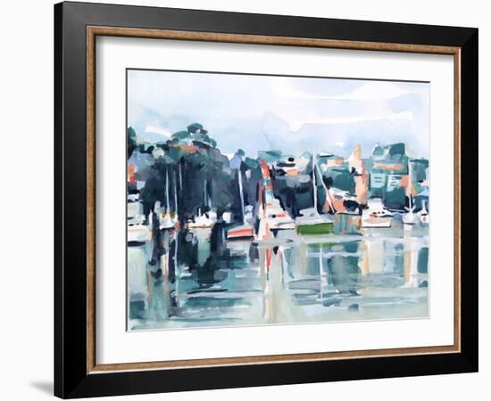 Watercolor Bay II-Emma Scarvey-Framed Art Print