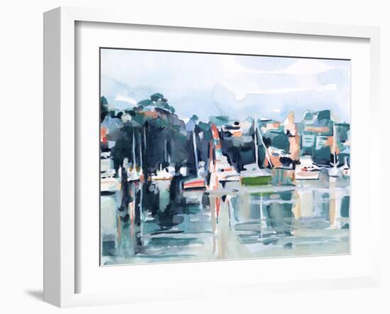 Watercolor Bay II-Emma Scarvey-Framed Art Print