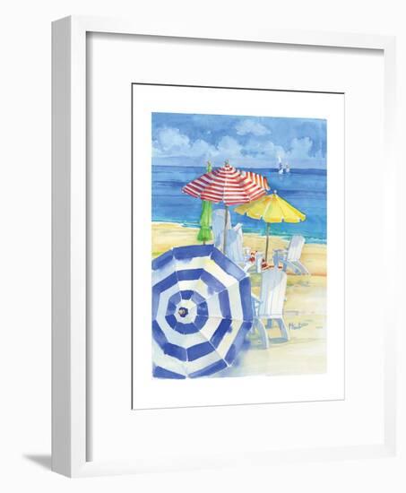 Watercolor Beach Vertical-Paul Brent-Framed Art Print