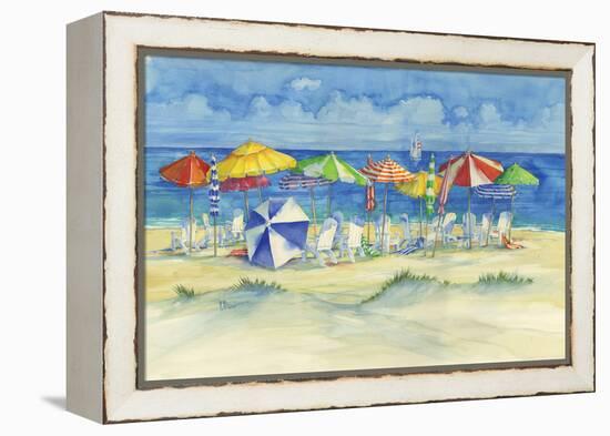 Watercolor Beach-Paul Brent-Framed Stretched Canvas