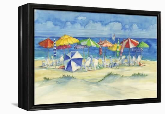 Watercolor Beach-Paul Brent-Framed Stretched Canvas