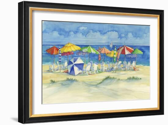 Watercolor Beach-Paul Brent-Framed Art Print