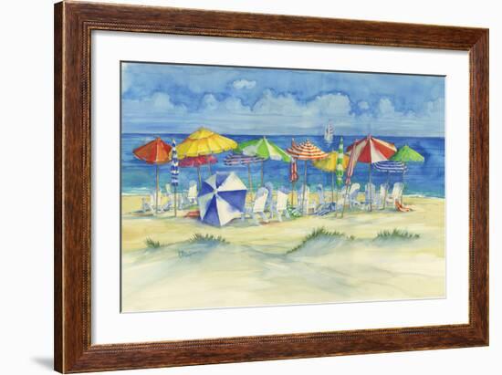 Watercolor Beach-Paul Brent-Framed Art Print