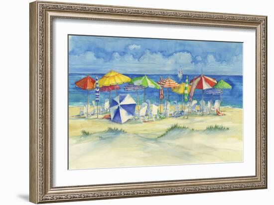 Watercolor Beach-Paul Brent-Framed Premium Giclee Print