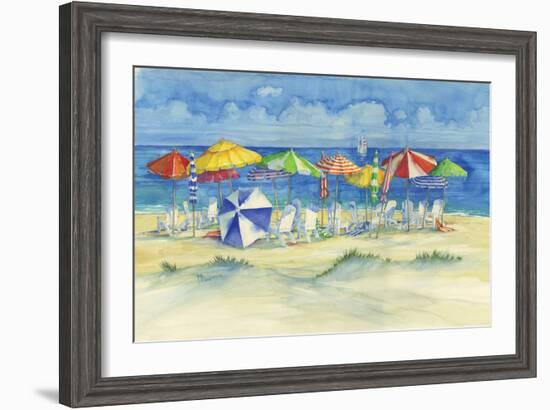 Watercolor Beach-Paul Brent-Framed Premium Giclee Print