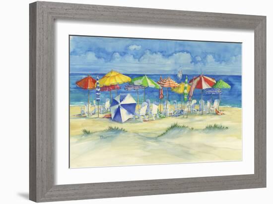 Watercolor Beach-Paul Brent-Framed Premium Giclee Print