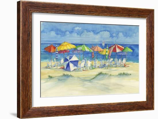 Watercolor Beach-Paul Brent-Framed Premium Giclee Print