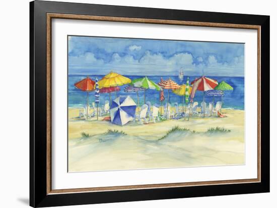 Watercolor Beach-Paul Brent-Framed Premium Giclee Print