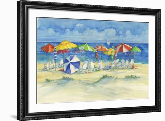 Watercolor Beach-Paul Brent-Framed Art Print