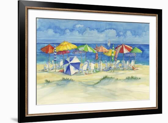 Watercolor Beach-Paul Brent-Framed Art Print