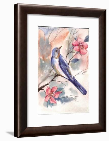 Watercolor Bird-Irina Trzaskos Studio-Framed Giclee Print