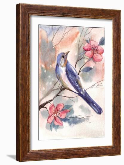 Watercolor Bird-Irina Trzaskos Studio-Framed Giclee Print