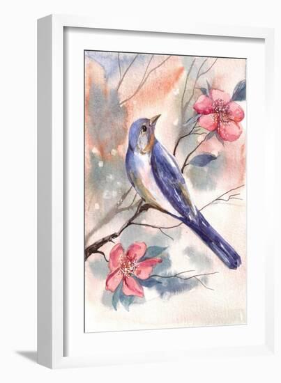 Watercolor Bird-Irina Trzaskos Studio-Framed Giclee Print