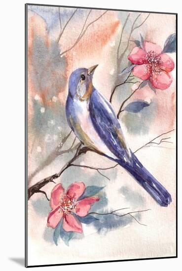 Watercolor Bird-Irina Trzaskos Studio-Mounted Giclee Print