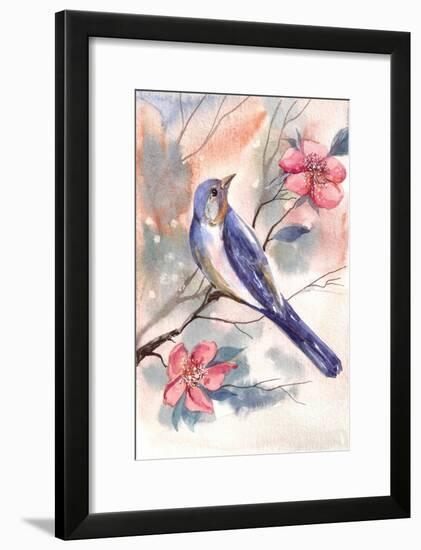 Watercolor Bird-Irina Trzaskos Studio-Framed Giclee Print