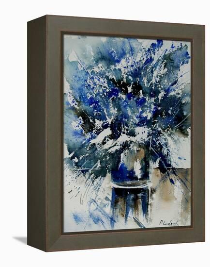 Watercolor Blue Bunch-Pol Ledent-Framed Stretched Canvas