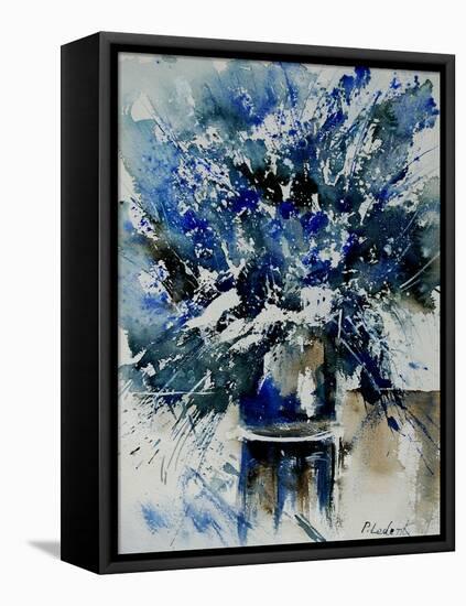 Watercolor Blue Bunch-Pol Ledent-Framed Stretched Canvas