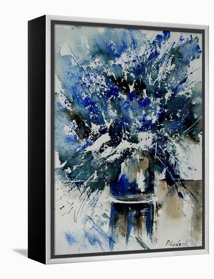 Watercolor Blue Bunch-Pol Ledent-Framed Stretched Canvas