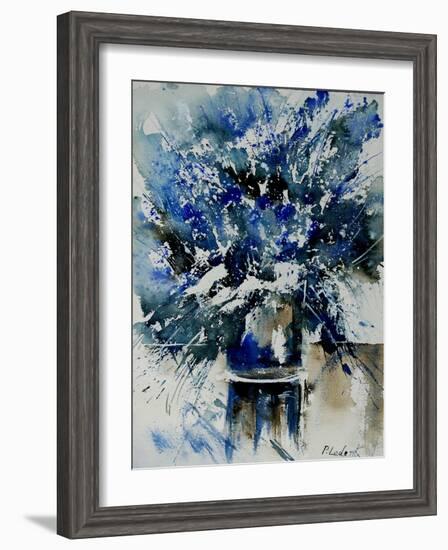 Watercolor Blue Bunch-Pol Ledent-Framed Art Print