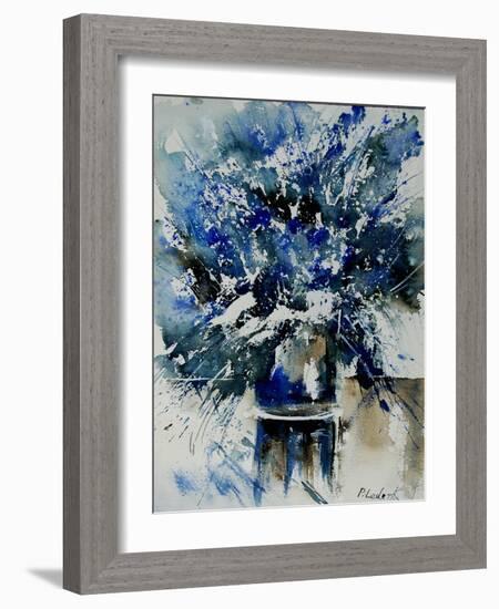 Watercolor Blue Bunch-Pol Ledent-Framed Art Print