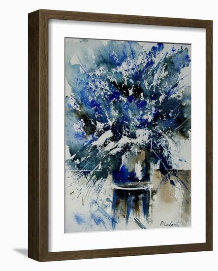 Watercolor Blue Bunch-Pol Ledent-Framed Art Print