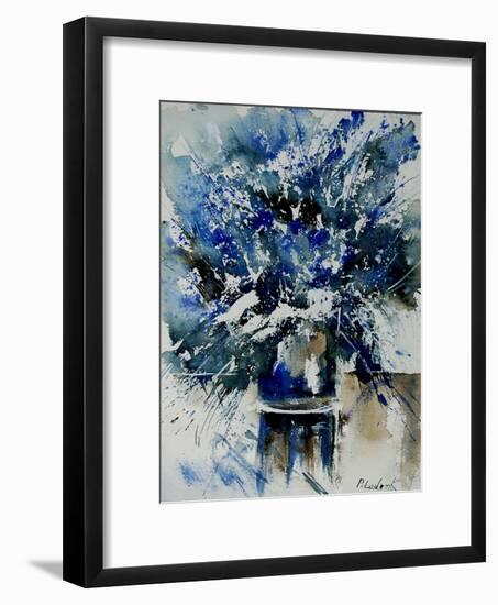 Watercolor Blue Bunch-Pol Ledent-Framed Art Print