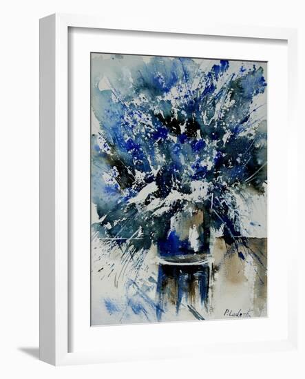 Watercolor Blue Bunch-Pol Ledent-Framed Art Print
