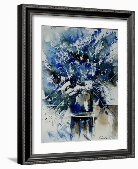 Watercolor Blue Bunch-Pol Ledent-Framed Art Print